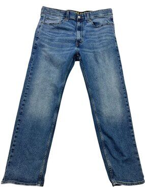 Levi Strauss Signature Gold Mens Regular Fit Denim Jeans Stretch Size 36x30 Blue